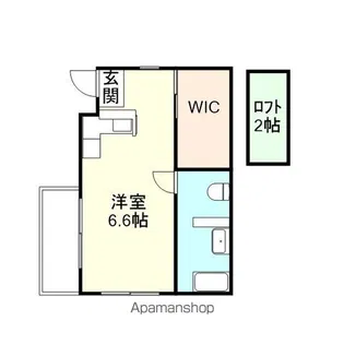 WACK古和田【E-2号室】の間取り