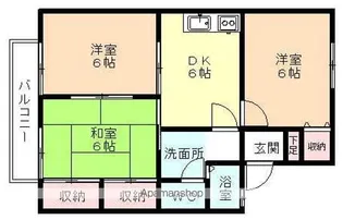 ビューバレー経堂【C203号室】の間取り