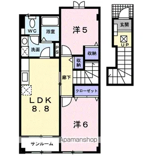 プロムナード・セレノ【2階】の間取り