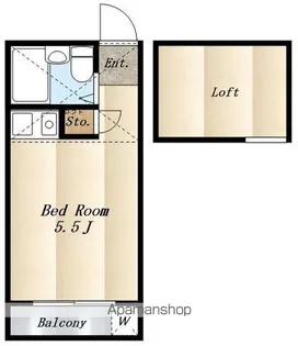 東京都三鷹市上連雀4丁目【アパート】の間取り