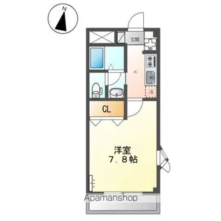 1Kの間取り画像