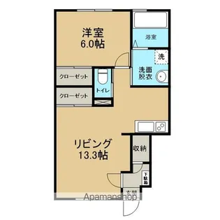 VIVACE TOMITA【1階】の間取り