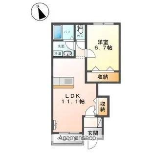 イヨンブンナー(YEONG BUNNAR)【1階】の間取り