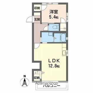 ミレニアムハイム2号館【2階】の間取り