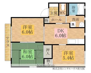 二色の浜グリーンヴィレッジ【1階】の間取り