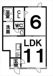LIFE・Ⅴ【2-B号室】の間取り