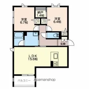 ラムズヒルⅢ【1階】の間取り