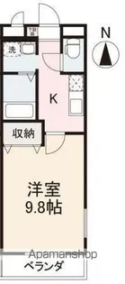 コンフォート昭和町【4階】の間取り