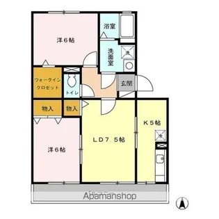グランコート並柳 AB【3階】の間取り