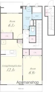 ネオ ビヤン1【2階】の間取り