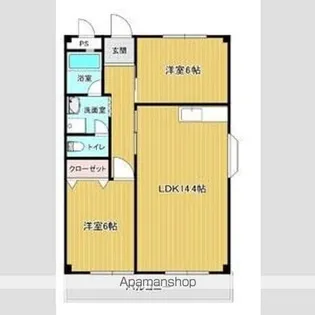 ハイツシラサワ【1階】の間取り