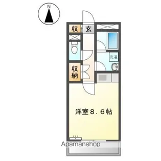 メゾンドF【3階】の間取り