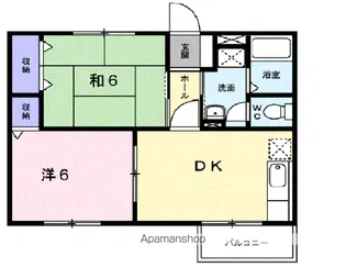 ニューエルディム亜希【2階】の間取り