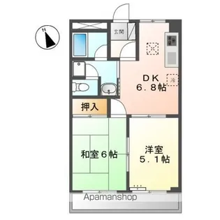ガーデンスクエア【1階】の間取り
