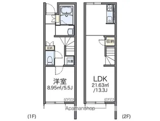 レオネクストスマイル横浜【104号室】の間取り
