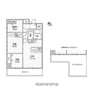 コンフォリア・リヴ志村三丁目【4階】の間取り