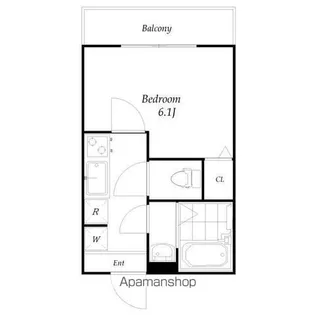 HXSHINKEMIGAWA【2階】の間取り