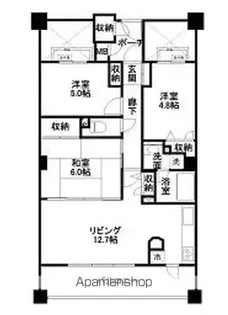 エクセレント上所壱番館【508号室】の間取り