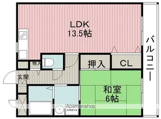コートドゥゼフィーロ【1階】の間取り