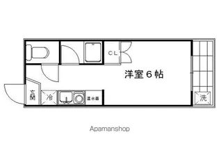 パープルバンブー【302号室】の間取り