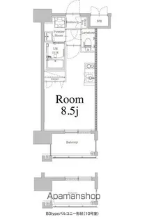 エンクレスト天神LIFE【8階】の間取り