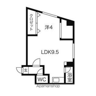 パークヒルズ新札幌【505号室】の間取り