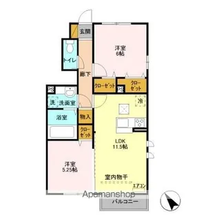 ルピナス【1階】の間取り