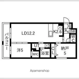 ヴィレッジ円山テラス【4階】の間取り