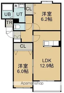 プレセランス桔梗(プレセランスキキョウ)【2階】の間取り