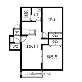 QUALITE(カリテ)【3階】の間取り