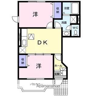 グランヴェール21 E【1階】の間取り