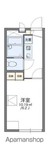 レオパレス高麓台【110号室】の間取り