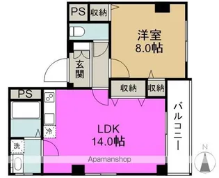 ヴィサージュⅡ【7階】の間取り