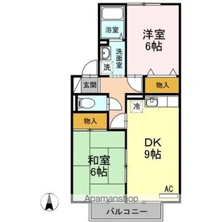 ドミールS【2階】の間取り