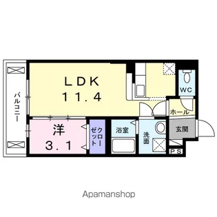 インテリオーラ【4階】の間取り