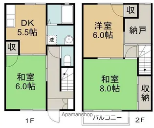 ガーデンハイツさとうA棟【110号室】の間取り