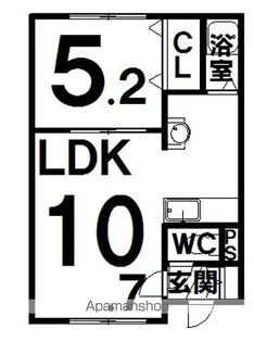 メゾンダイトⅢ【202号室】の間取り