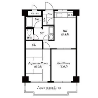 三鷹コート【3階】の間取り