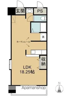 ひまわりやなべ【510号室】の間取り