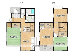 徳島県板野郡北島町高房字勝瑞境【一戸建】の間取り