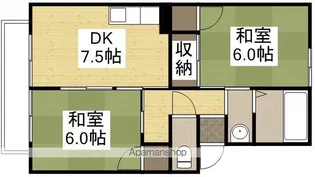 サンパーク C棟【102号室】の間取り