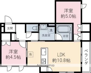 ラ カーサドルチェ【203号室】の間取り