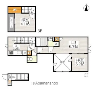 CB王子ルシエル【202号室号室】の間取り