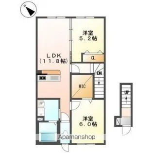 Crecia クレシア【2階】の間取り