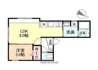 INTEGRAL 中川原【2階】の間取り