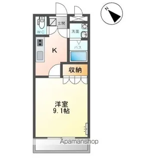 コンフォース・住吉【1階】の間取り