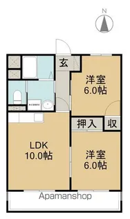 イシューヒルズ【303号室】の間取り