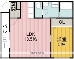 レジデンスコート豊中末広町【1階】の間取り