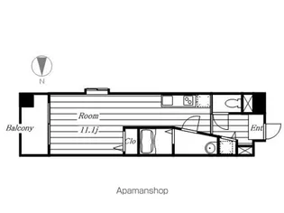 名駅アイサンメゾン【3階】の間取り