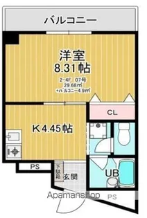 ラ・プルミエール【4階】の間取り